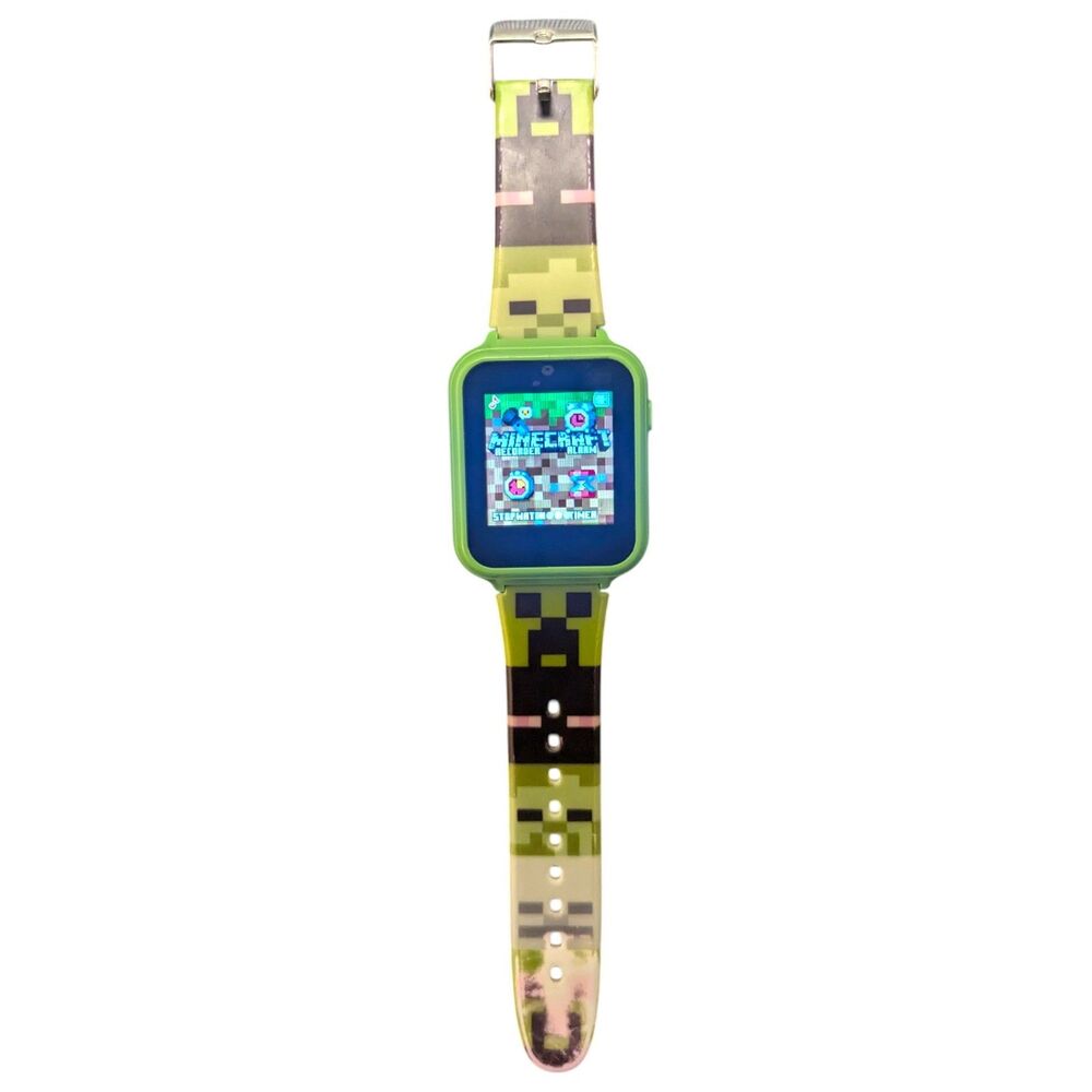 Minecraft Accutime Touchscreen Watch MIN4154TG Mojang 2023 Microsoft *WORKS